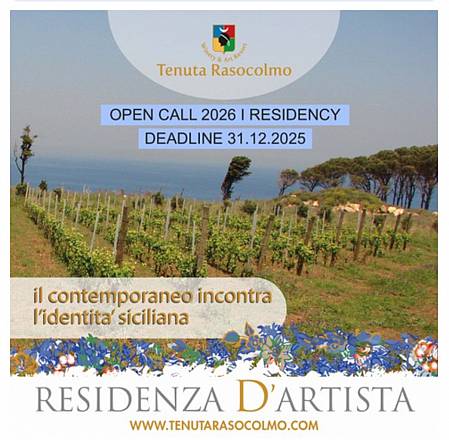 Il contemporaneo incontra l'identità siciliana. terzo bando di residenza d'artista a tenuta rasocolmo